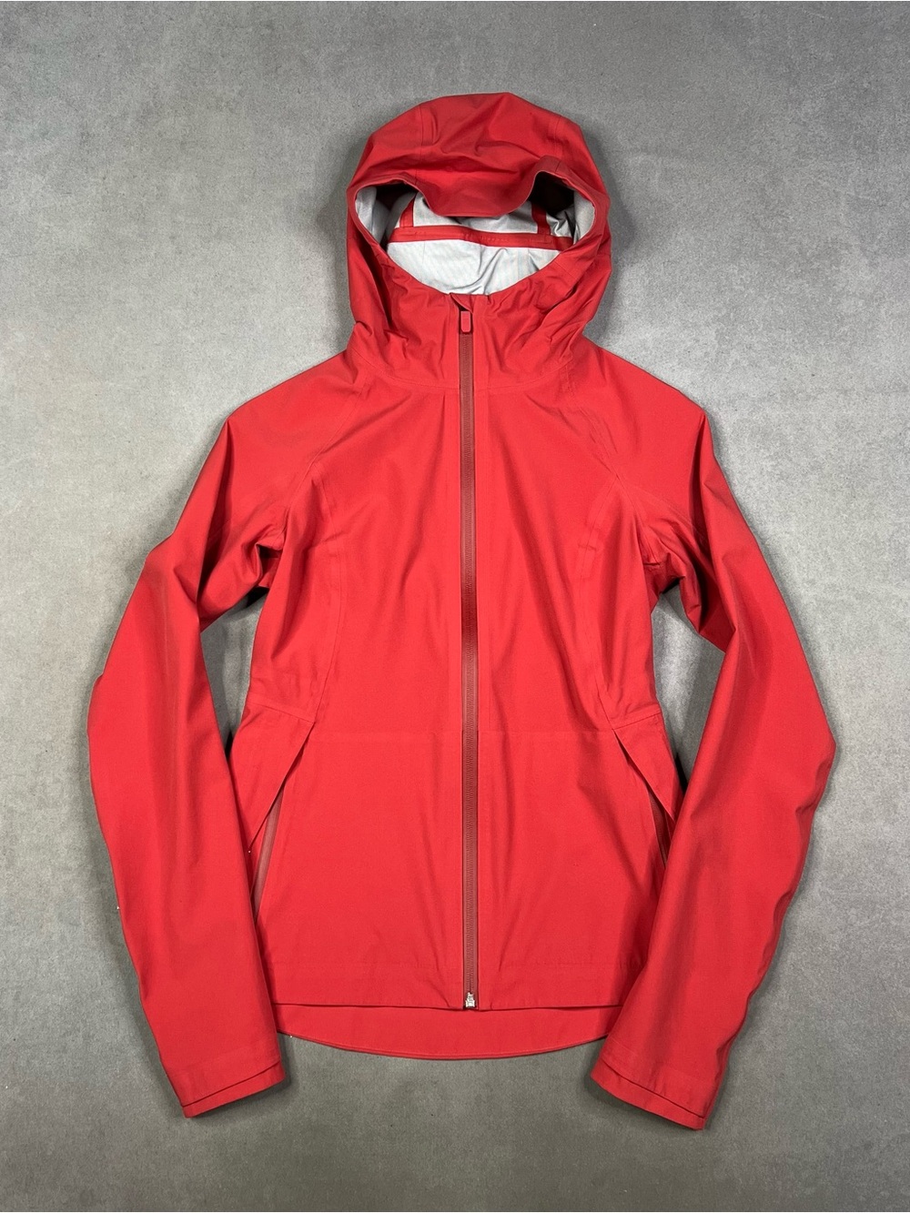 lululemon athletica Women's Red Waterproof Hooded Ski Jacket